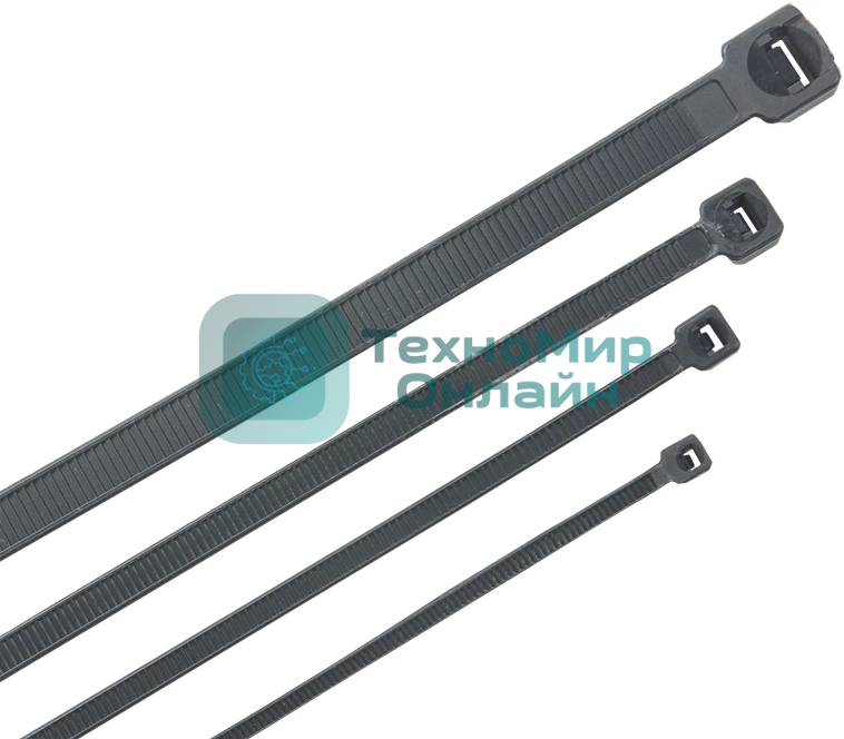 Стяжка пластиковая ITK HKB-W48-L200 200x4.8 мм (упак:100 шт) полиамид внешний (-25/+75) черный