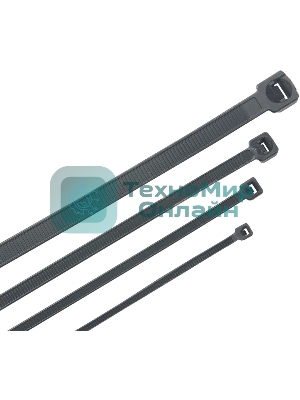 Стяжка пластиковая ITK HKB-W48-L200 200x4.8 мм (упак:100 шт) полиамид внешний (-25/+75) черный