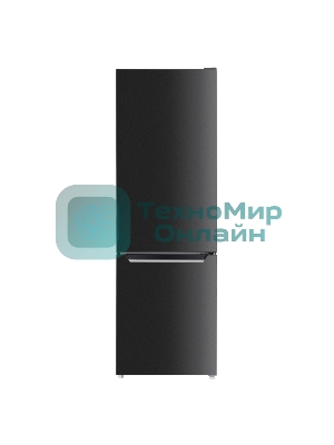 Холодильник Maunfeld MFF176SFSB черный двухкамерный 188/75л морозилка снизу, ручная разморозка