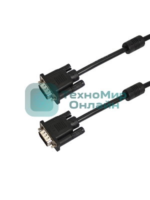 Шнур PROconnect VGA - VGA с ферритами, длина 1,8 метра, черный