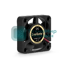 Вентилятор для корпуса ExeGate EX04010S2P черный, 40 мм, 5000 об/мин, 24 дБ, 2 pin