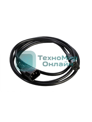 Шнур питания с заземл. IEC 60320 C13/IEC 60320 C14, 10А/250В (3x1,0), 1,8 м. (R-10-Cord-C13-C14-1.8)