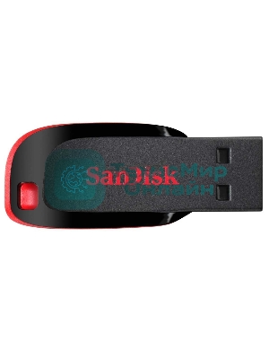 Флешка USB Sandisk CZ50 Cruzer Blade (SDCZ50-064G-B35), 64Gb, USB 2.0, R/W 15/4, черный/красный