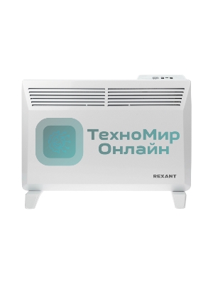 Конвектор электрический Rexant белый, 1000 Вт, 15 м2, термостат, дисплей