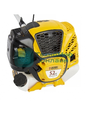 Триммер бензиновый Denzel DTL-52S, 52 см3, разъемная штанга, состоит из 2 частей