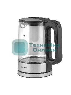 Чайник электрический Maunfeld MGK-612BK, 1.7л, стекло/металл