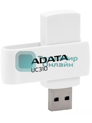 Флешка USB ADATA UC310 (UC310-64G-RWH), 64Gb, USB 3.2 Gen 1, R/W 100/30, белый