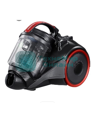 Пылесос Samsung VC15K4116VR/EV красный/черный, 390/1500 Вт, уборка сухая, пылесборник контейнер 1.3 л