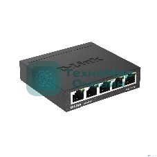 Коммутатор неуправляемый D-Link DGS-1005D/R1A с 5 портами 10/100/1000Base-T