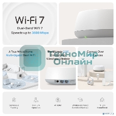 Домашняя Mesh Wi-Fi система TP-Link Deco BE25(2-pack)