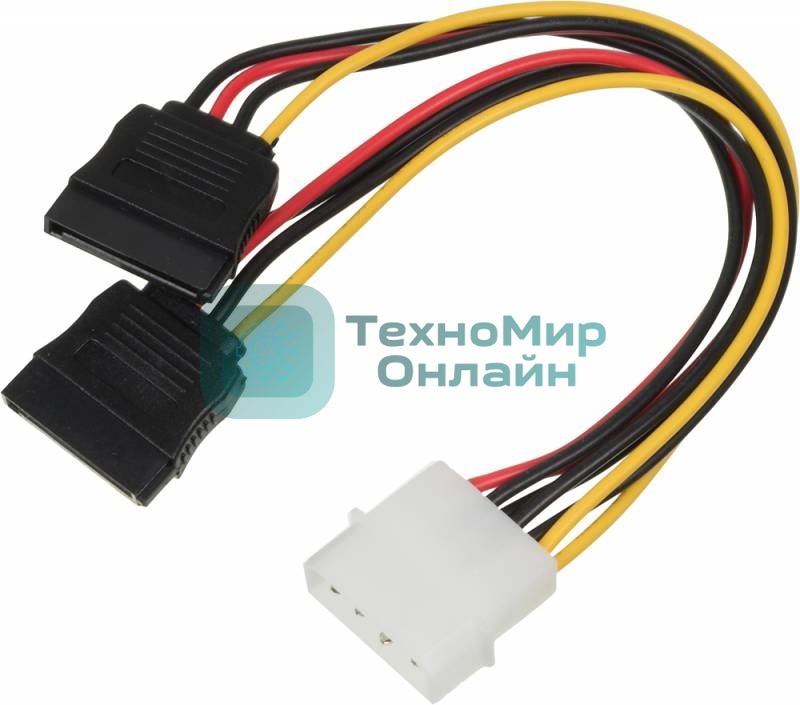 Кабель питания Ningbo Molex/2xSATA 0.18м