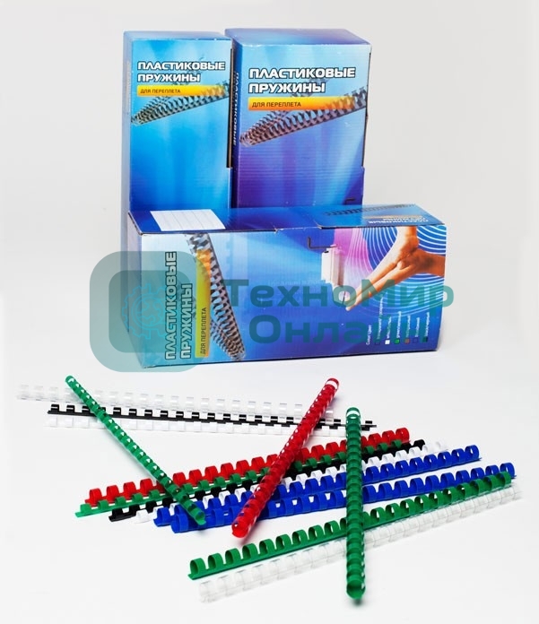 Пружины для переплета пластиковые Office Kit 45 мм (на 341-410 листов) белый (50 шт) (BP2121)