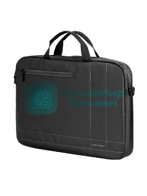 Сумка для ноутбука Сумка Continent CC-201 GA(нейлон, серый, 15,6'')