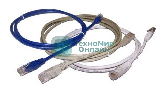 Патч-корд LANMASTER UTP TWT-45-45-3.0-BL вилка RJ-45-вилка RJ-45 cat.5е 3м синий ПВХ (уп.:1шт)