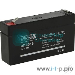 Батарея для ИБП Delta DT 6015 (6V, 1.5Ah)