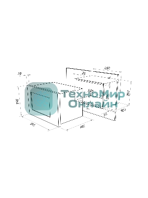 Микроволновая печь встраиваемая Maunfeld MBMO.25.7GW белый, 25 л, 900 Вт, переключатели - сенсор