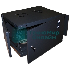Шкаф настенный Next, 9U 550x450, металлическая дверь, черный