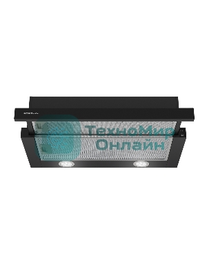 Вытяжка телескопическая HOMSair Flat 60 черный, 60 см, 520 куб. м/ч, 47 дБ