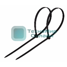 Хомут-стяжка кабельная нейлоновая Rexant 500 x 4,8 мм, черная, упаковка 100 шт.