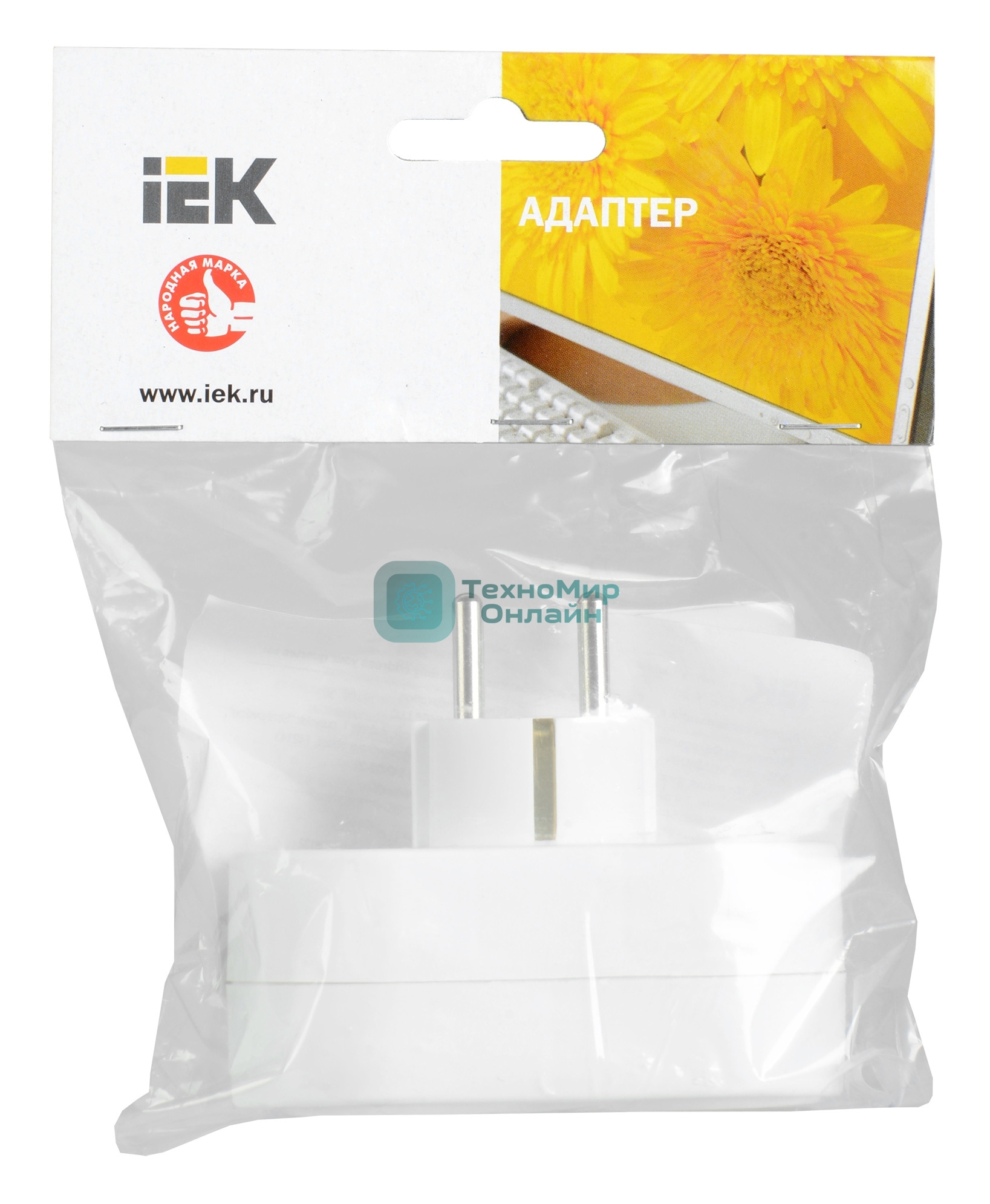 Тройник Т-01/02 -2 круглых места IEK WTP10-16-02