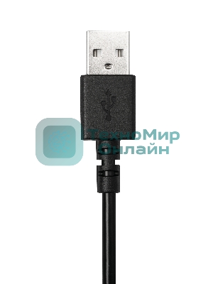 Гарнитура проводная Logitech Headset H390 USB черный