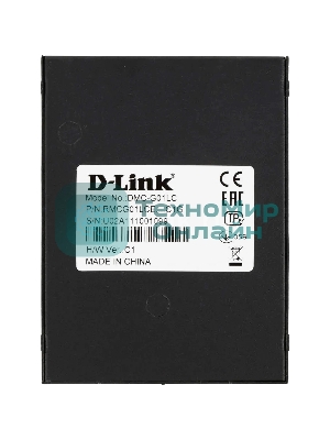 Медиаконвертор D-Link DMC-G01LC/C1A, Media Converter with 1 100/1000Base-T port and 1 100/1000Base-X SFP port.