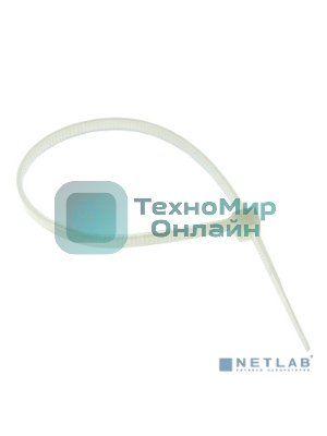 Хомут кабельный 4.8х200 нейл. белый (уп. 100 шт) EKF plc-c-4.8x200