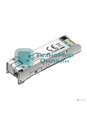Модуль SFP TP-Link 1000Base-BX WDM Bi-Directional SFP module, TX: 1550 nm and RX: 1310 nm, 1 LC Simplex port, up to 2 km transmission distance in 9/125 μm SMF (Single-Mode Fiber), Supports Digital Diagnostic Monitoring (DDM).