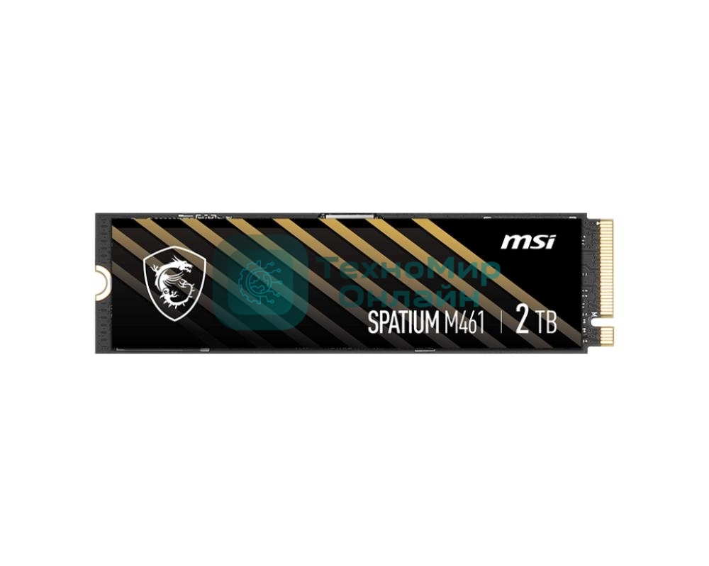 Накопитель SSD MSI SPATIUM M461, 2TB, M.2 2280, PCIe 4.0 x4, NVMe, R/W 5000/4200