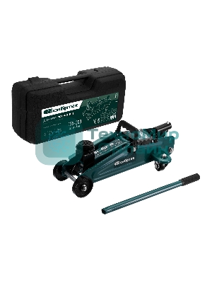 Домкрат гидравлический подкатной, Сибртех 2 т, 135-320 мм, в пластиковом кейсе