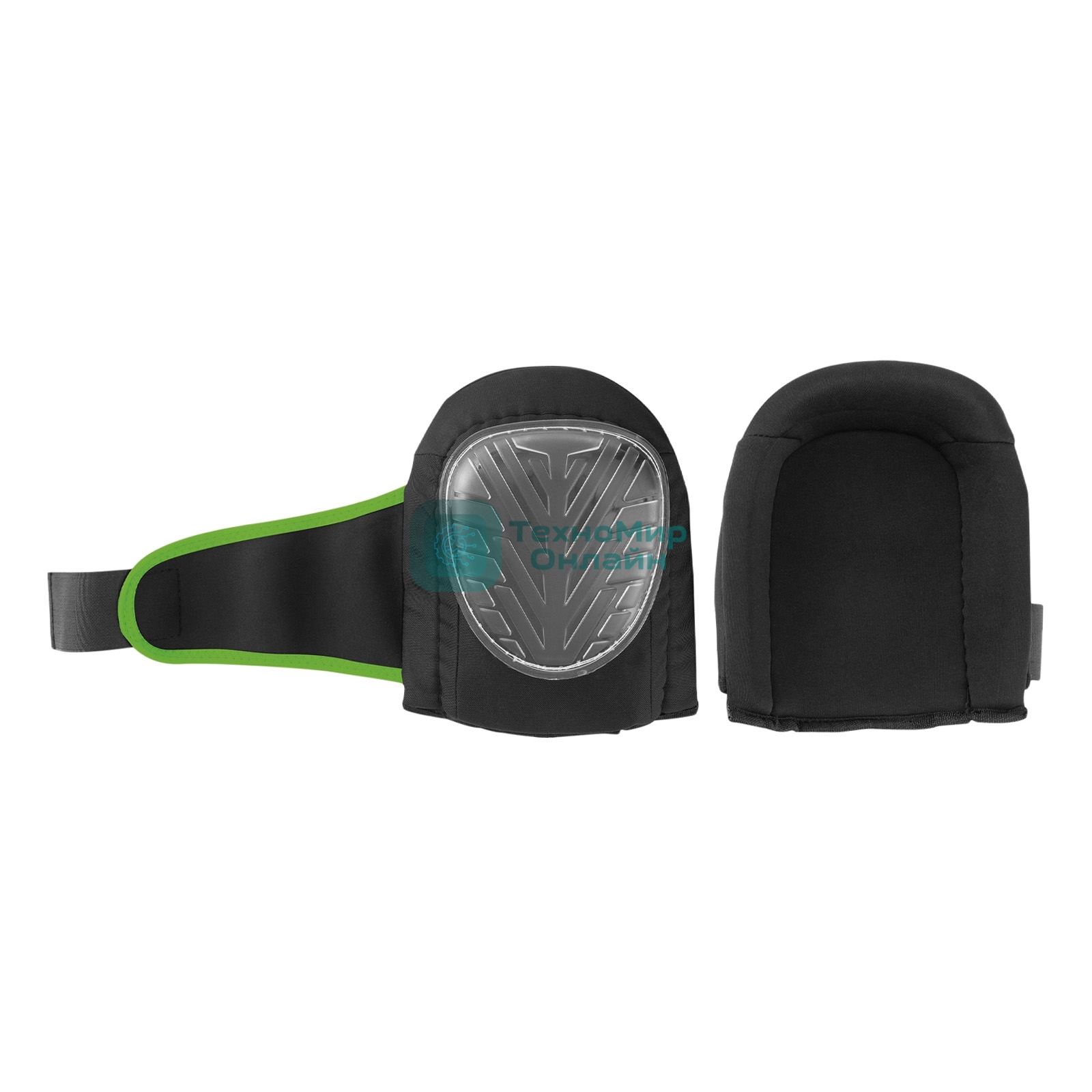 Наколенники с рифленой PVC накладкой Сибртех, водонепроницаемые, вставка из EVA с гелевой подушкой