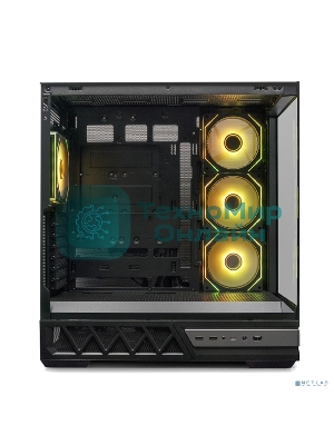 Компьютерный корпус XASTRA Q700 4ARGB-C10-UC Black ATX/Aquarium/Screewless/4x120mm ARGB PWM mirror fans/Argb+PWM HUB 10port/Type C Q700-4FM12A-C10-UC