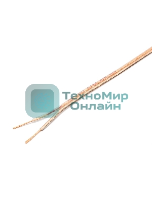 Акустический кабель Cablexpert CC-TC2x1,0-15M, прозрачный, 15 м, бухта