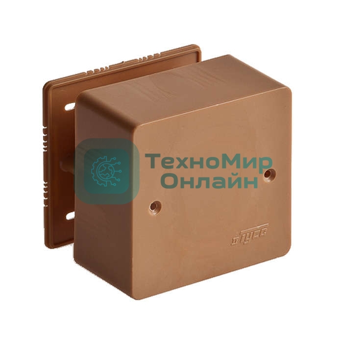 Коробка универсальная для кабель-каналов 85х85х45 корич. IP40 Рувинил 65015К