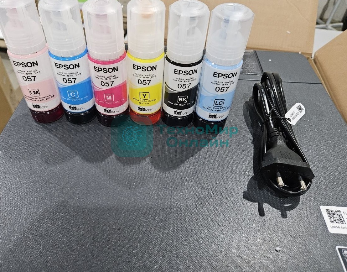 (Из ремонта, рабочий, гарантия 7 дней) Принтер струйный Epson L8050 (C11CK37405/C11CK37402/C11CK37504/C11CK37507/C11CK37506), A4, цветное, печ. до 8 стр/мин., 1440 x 5760 dpi, USB, Wi-Fi