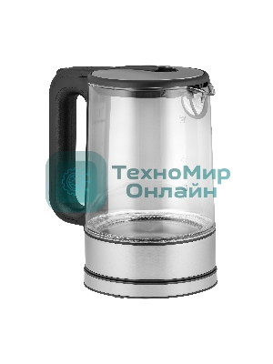 Чайник электрический Maunfeld MGK-612BK, 1.7л, стекло/металл