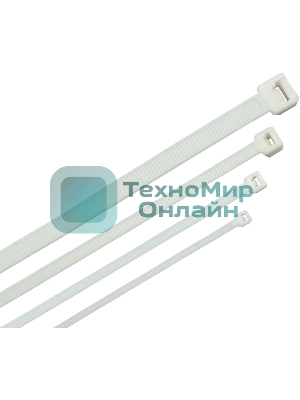 Стяжка пластиковая ITK HKW-W36-L250 250x3.6мм (упак: 100 шт) полиамид внешний (-25/+75) белый