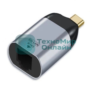 Переходник Type-C папа на RJ45 мама
