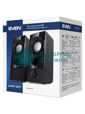 Акустическая система SVEN 357, черный (6 Вт, питание USB)