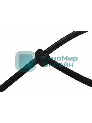 Хомут-стяжка кабельная нейлоновая Rexant 500 x 4,8 мм, черная, упаковка 100 шт.