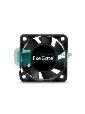 Вентилятор для корпуса ExeGate EX04010S2P черный, 40 мм, 5000 об/мин, 24 дБ, 2 pin