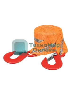 Трос буксировочный Stels 2,5 тонны, 2 крюка, сумка на молнии