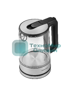 Чайник электрический Maunfeld MGK-612BK, 1.7л, стекло/металл