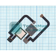 Шлейф со сканером отпечатка пальца для Xiaomi Mi Max 2 золотой