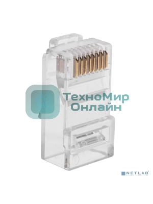 Разъем Rexant RJ-45(8P8C) под витую пару, UTP, CAT 6, с вставкой (50шт)