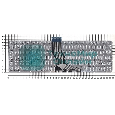 Клавиатура для ноутбука HP Omen 17-W000 черная с белой подсветкой