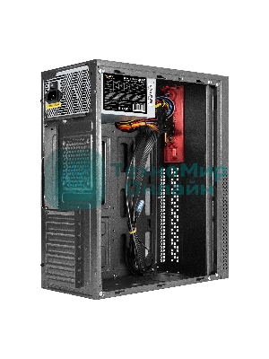 Компьютерный корпус Miditower ExeGate AA-443U-UNS350 (ATX, БП UNS350 с вент. 12см, 2хUSB+1хUSB 3.0+HD Audio, черный)
