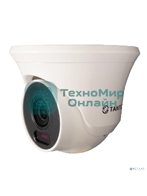 Видеокамера IP Tantos TSi-Beco25FP антивандальная с ИК подсветкой, двухмегапиксельная 1920х1080х30к/с 1/2.9” F23 CMOS сенсор c прогрессивным ск