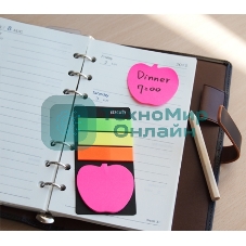 Блок самоклеящийся бумажный Stick`n 21476 44x44 мм, 20 листов, 70 г/м2, неон, зеленый вырубной 