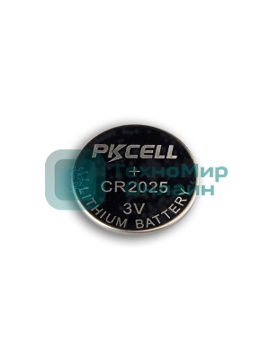 Литиевый элемент питания PKCELL CR2025-5B тип - CR2025 5 шт в блистере